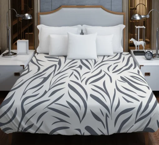 Wild Leafy Minimalistic Duvet Cover