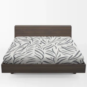 Wild Leafy Minimalistic Fitted Sheet 1