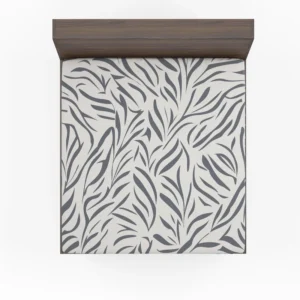 Wild Leafy Minimalistic Fitted Sheet