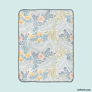 William Morris Larkspur Design Fleece Blanket 1