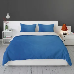 Windows Blue Solid Color Bedding Set 1