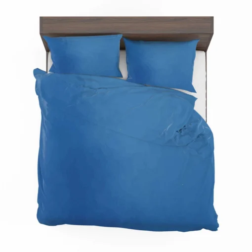 Windows Blue Solid Color Bedding Set 2