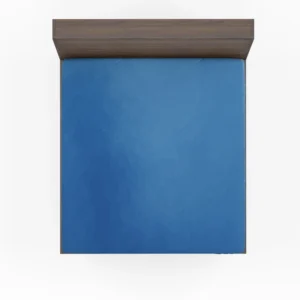 Windows Blue Solid Color Fitted Sheet