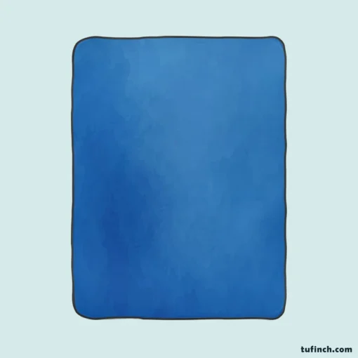 Windows Blue Solid Color Fleece Blanket 1