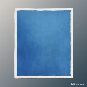 Windows Blue Solid Color Sherpa Fleece Blanket 1