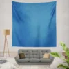 Windows Blue Solid Color Wall Tapestry