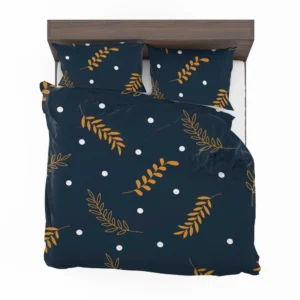 Winter Night Leaves Bedding Set 2