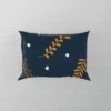 Winter Night Leaves Pillow Case