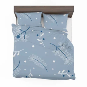 Winter Pampas Grass Pine Tree Fruit Bedding Set 2