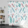 Winter Seasonal Candy Red Viburnum Shower Curtain