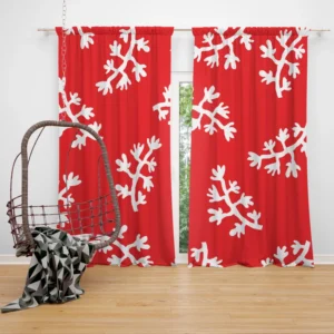 Winter Seasonal Pattern Curtain