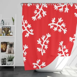 Winter Seasonal Pattern Shower Curtain