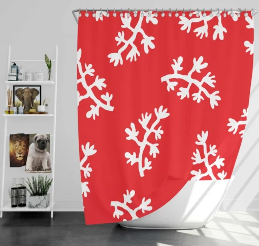 Winter Seasonal Pattern Shower Curtain