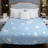 Winter Seasonal Reindeer Pattern Duvet Cover