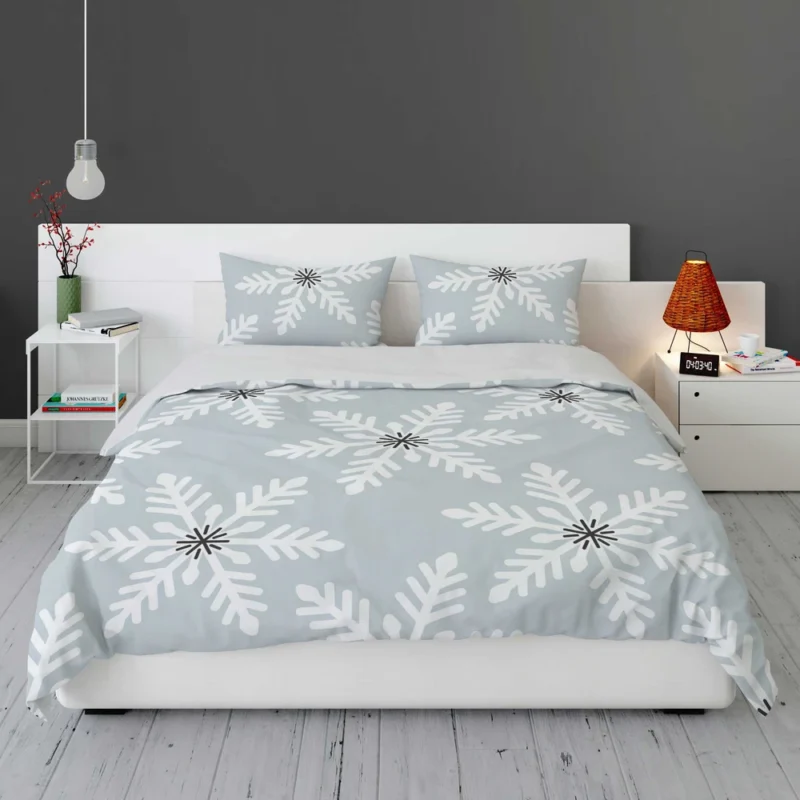 Winter Seasonal Snowflakes Bedding Set 1