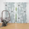 Winter Seasonal Snowflakes Curtain