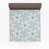 Winter Seasonal Snowflakes Fitted Sheet