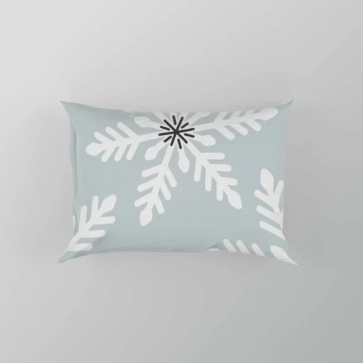 Winter Seasonal Snowflakes Pillow Case