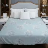 Winter Snowflake Seamless Pattern Duvet Cover