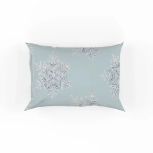 Winter Snowflake Seamless Pattern Pillow Case