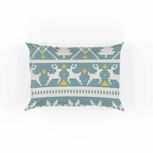 Winter Sweater Knitted Pattern Pillow Case