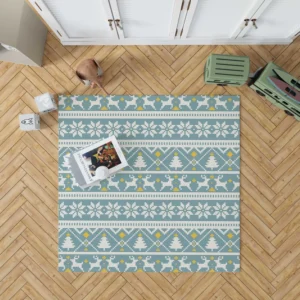 Winter Sweater Knitted Pattern Rug