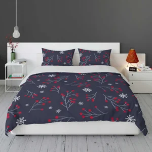 Winter Viburnum Pattern Bedding Set 1