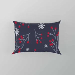 Winter Viburnum Pattern Pillow Case