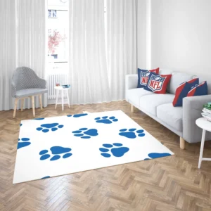 Wolf Paws Blue Prints Rug 2