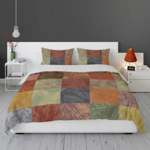 Wooden Abstract Pattern Bedding Set 1