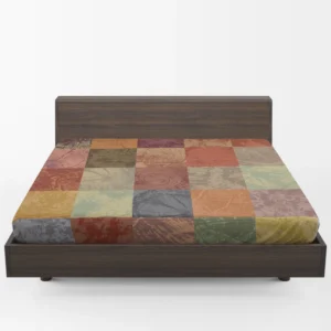 Wooden Abstract Pattern Fitted Sheet 1