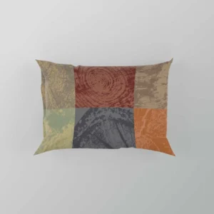 Wooden Abstract Pattern Pillow Case