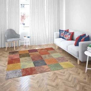 Wooden Abstract Pattern Rug 2