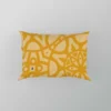 Yellow Arabesque Cultural Design Pillow Case