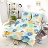 Yellow Blue Watercolor Sun Bedding Set