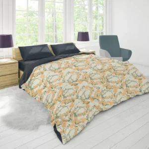 Yellow Daisy Mini Flower Design Duvet Cover 1