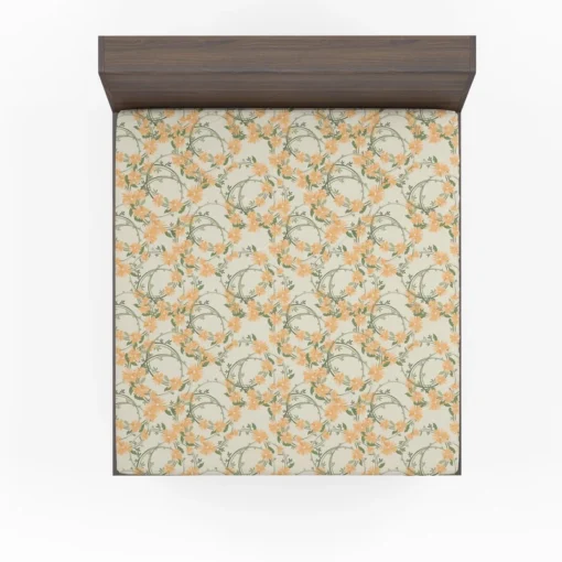 Yellow Daisy Mini Flower Design Fitted Sheet