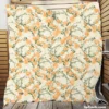 Yellow Daisy Mini Flower Design Quilt Blanket