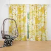 Yellow Daisy Pattern Curtain