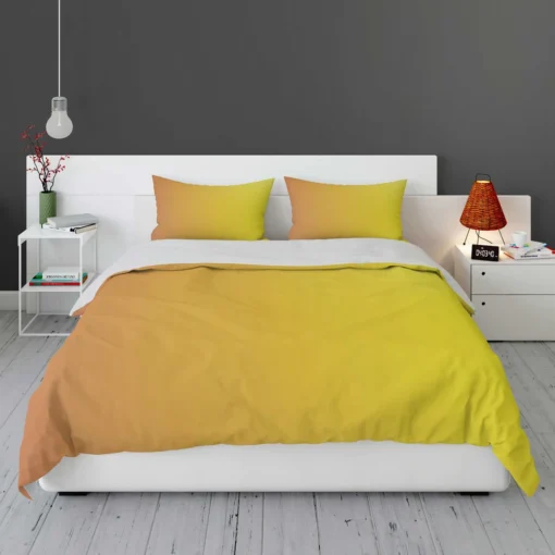 Yellow Light Orange Gradient Bedding Set 1