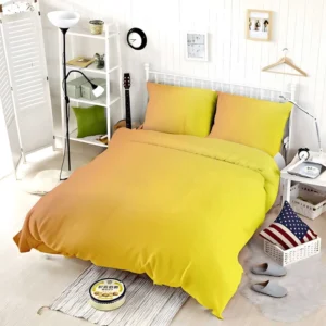 Yellow Light Orange Gradient Bedding Set