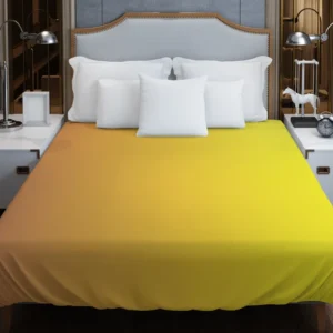 Yellow Light Orange Gradient Duvet Cover