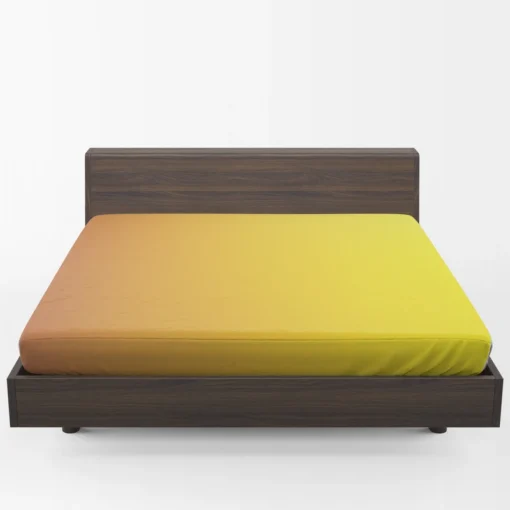 Yellow Light Orange Gradient Fitted Sheet 1