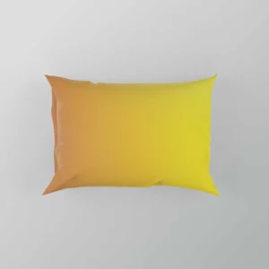 Yellow Light Orange Gradient Pillow Case