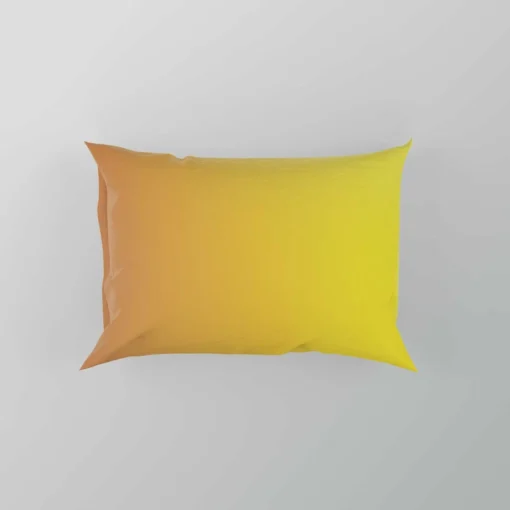 Yellow Light Orange Gradient Pillow Case