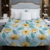 Yellow Sulfur Cosmos Flower Duvet Cover