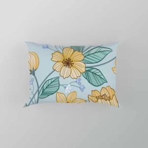 Yellow Sulfur Cosmos Flower Pillow Case