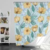 Yellow Sulfur Cosmos Flower Shower Curtain