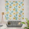 Yellow Sulfur Cosmos Flower Wall Tapestry