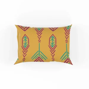 Yellow Traditional Songket Pattern Pillow Case